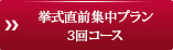 挙式直前集中プラン3回コース